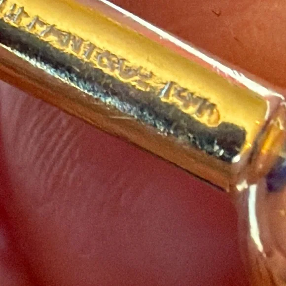 Tiffany 14 karat gold and lapis cufflinks - Picture 9 of 10